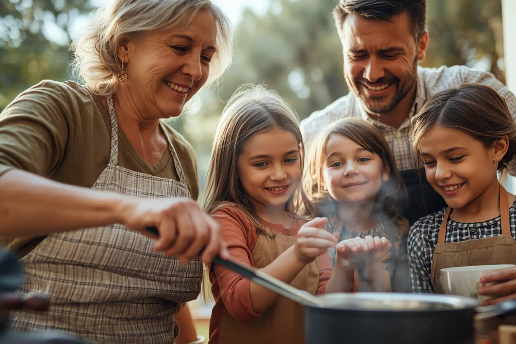 Cocinando en domingo / Canva AI / prompt